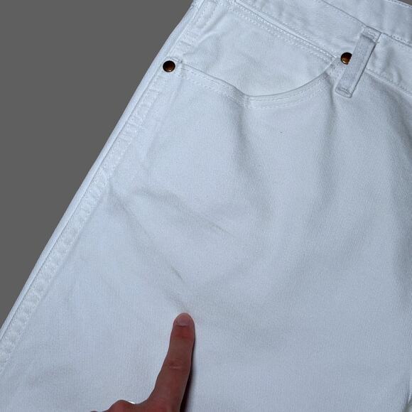 Wrangler Men's 13MWZ Cowboy Cut Original Fit Jean Frayed White 36W x 32L GUC - Picture 4 of 13